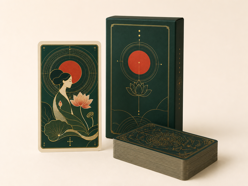 Bộ Standard gồm 78 lá Tarot Hường Đông và hộp giấy